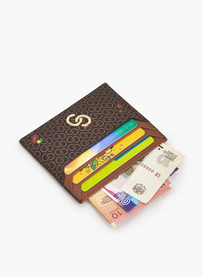 سيليست Monogram Print Card Holder